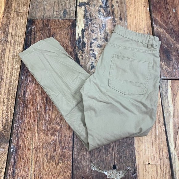 Matchstick Pants Mens Unisex Straight Leg Khaki Denim Sz XL 34" Waist 29" Inseam - Picture 1 of 9